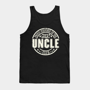 Proud Member of the Great Uncle Club Tank Top